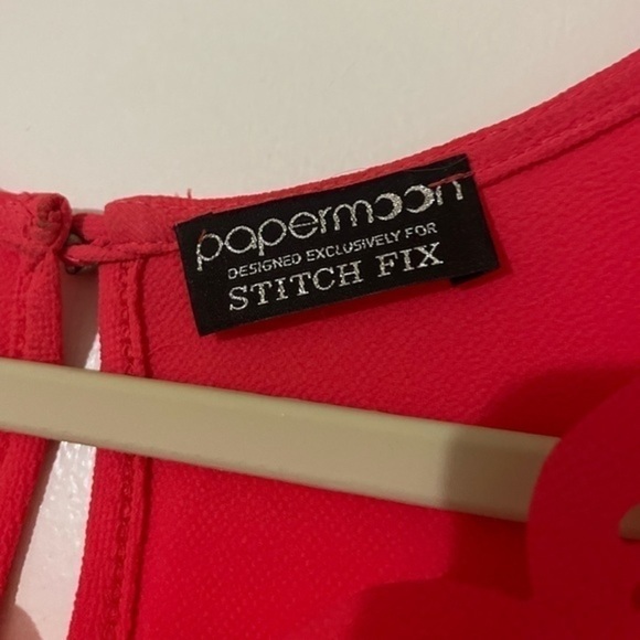 Paper moon for Stitch fix sleeveless Red/ Pink Top Size Small - Picture 7 of 9